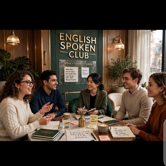 English Spoken Club WhatsApp group icon