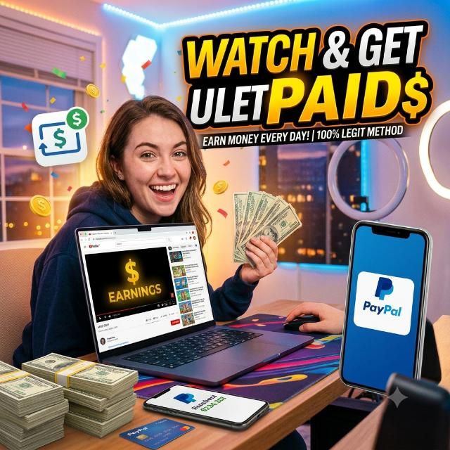 YouTube watch and get paid WhatsApp group icon